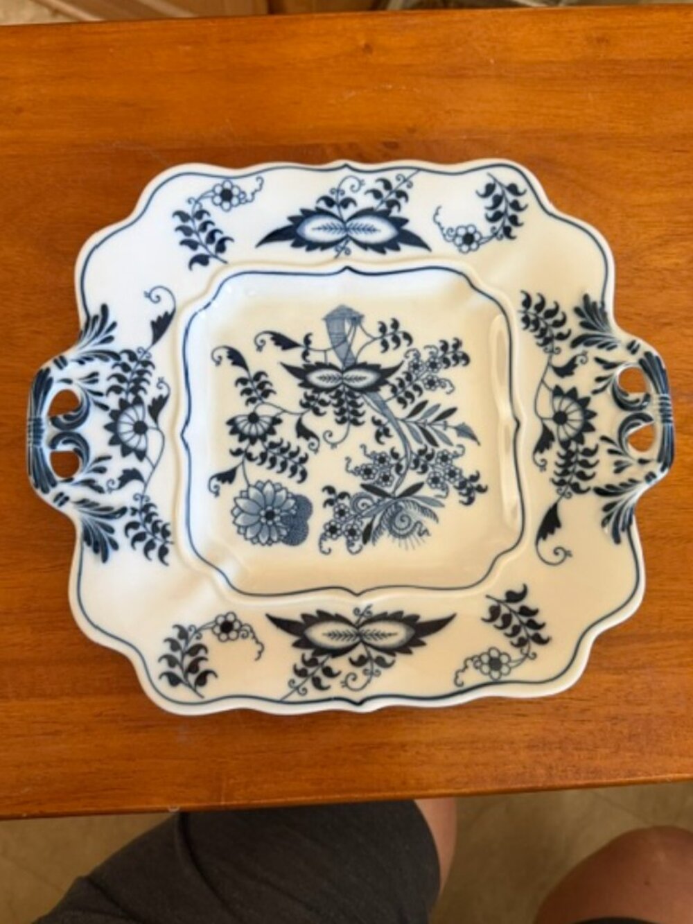 Blue Danube Ceramic Serving Plate w/Handles